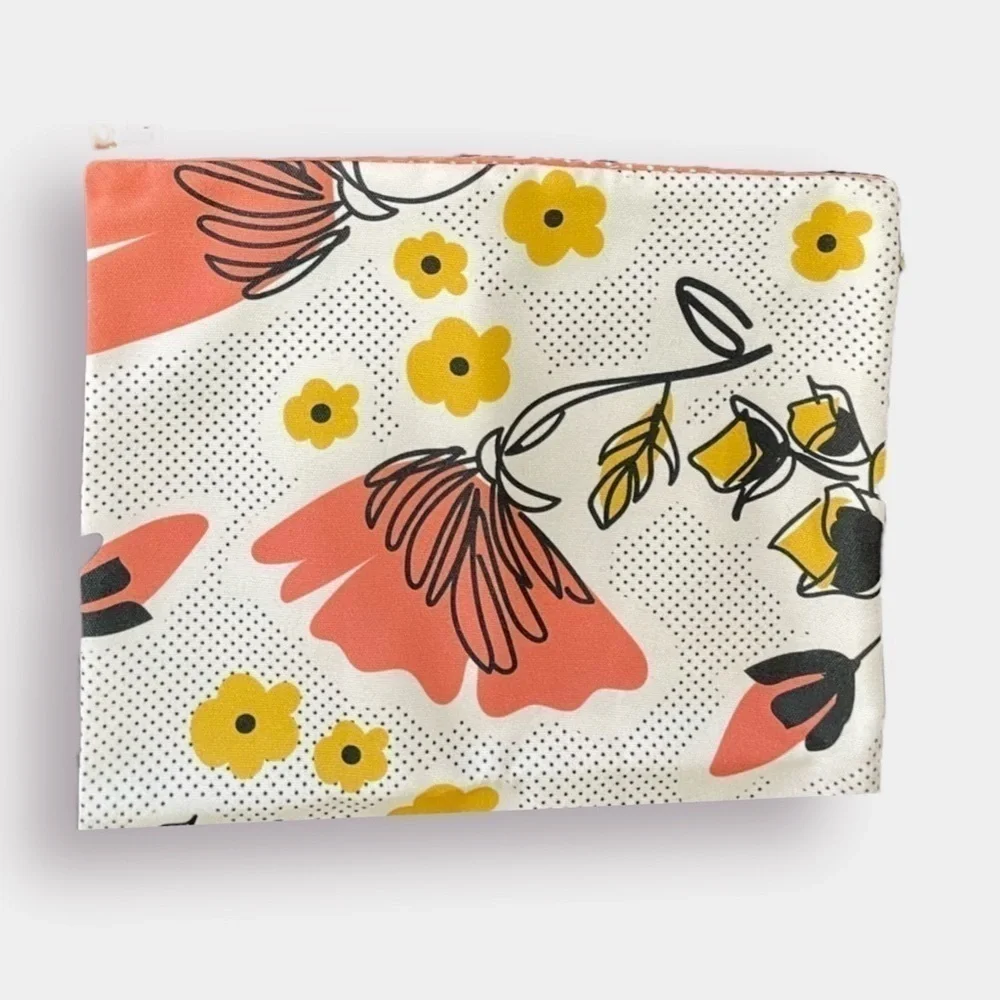 NEW Pillow Cover Case Peachy Floral Polka Dots